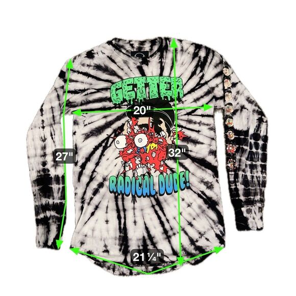 Men’s Long Sleeve Terror Reid/Getter Radical Dude! OWSLA USA MADE LARGE - Picture 2 of 8